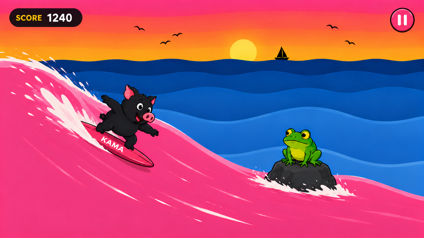 Kama Surf title screen